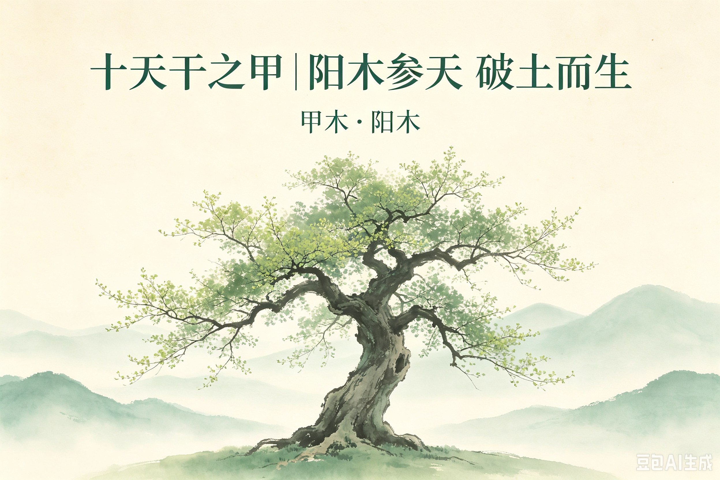 十天干之甲：阳木参天，破土而生的开创之力