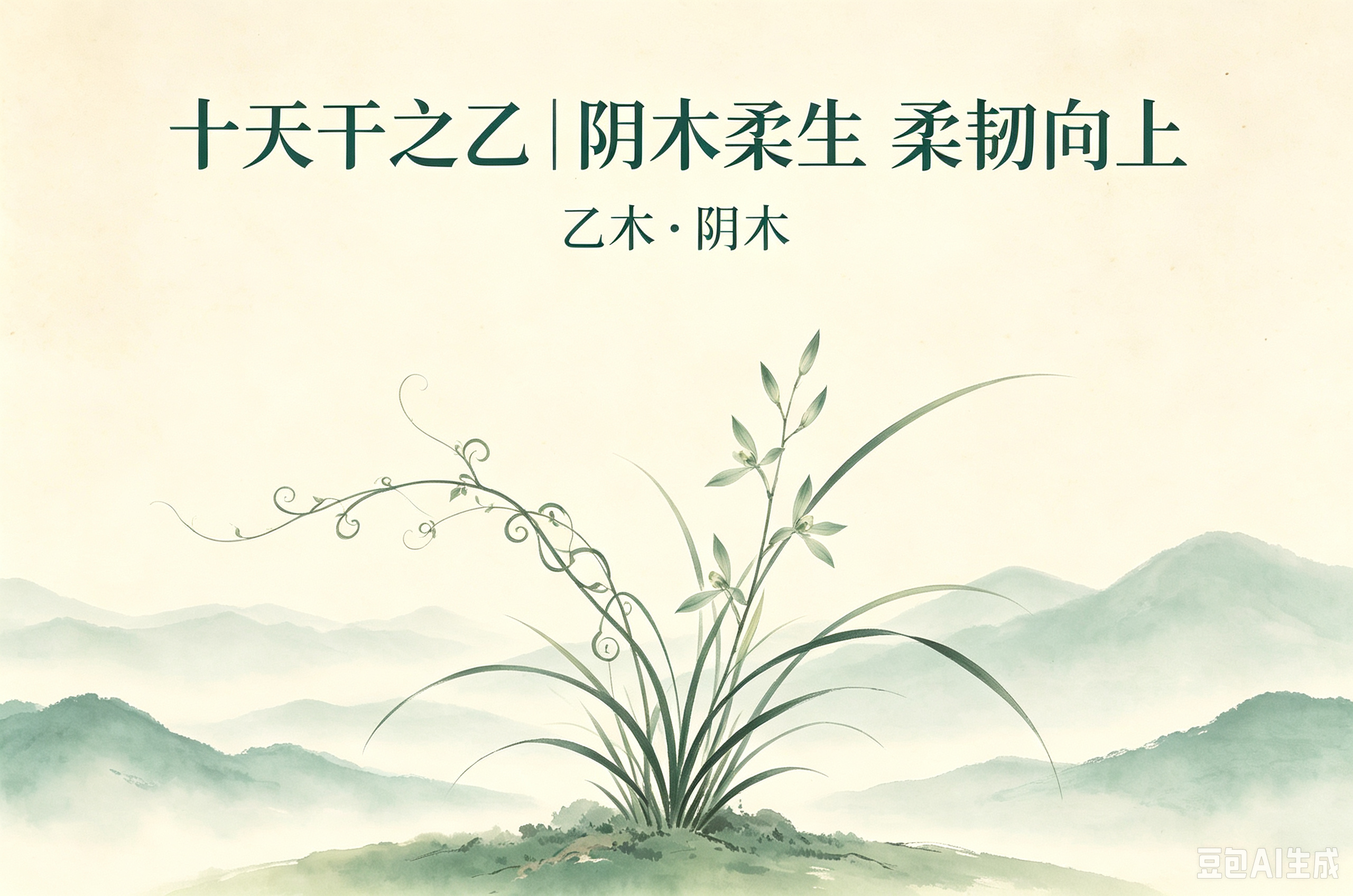 十天干之乙：阴木柔生，柔韧向上的生长力量