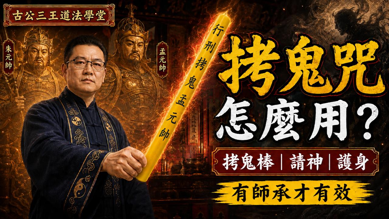 07 拷鬼咒，拷鬼咒怎么念？拷鬼棒、天蓬尺有什么作用，龙虎山正一道法器与完整用法