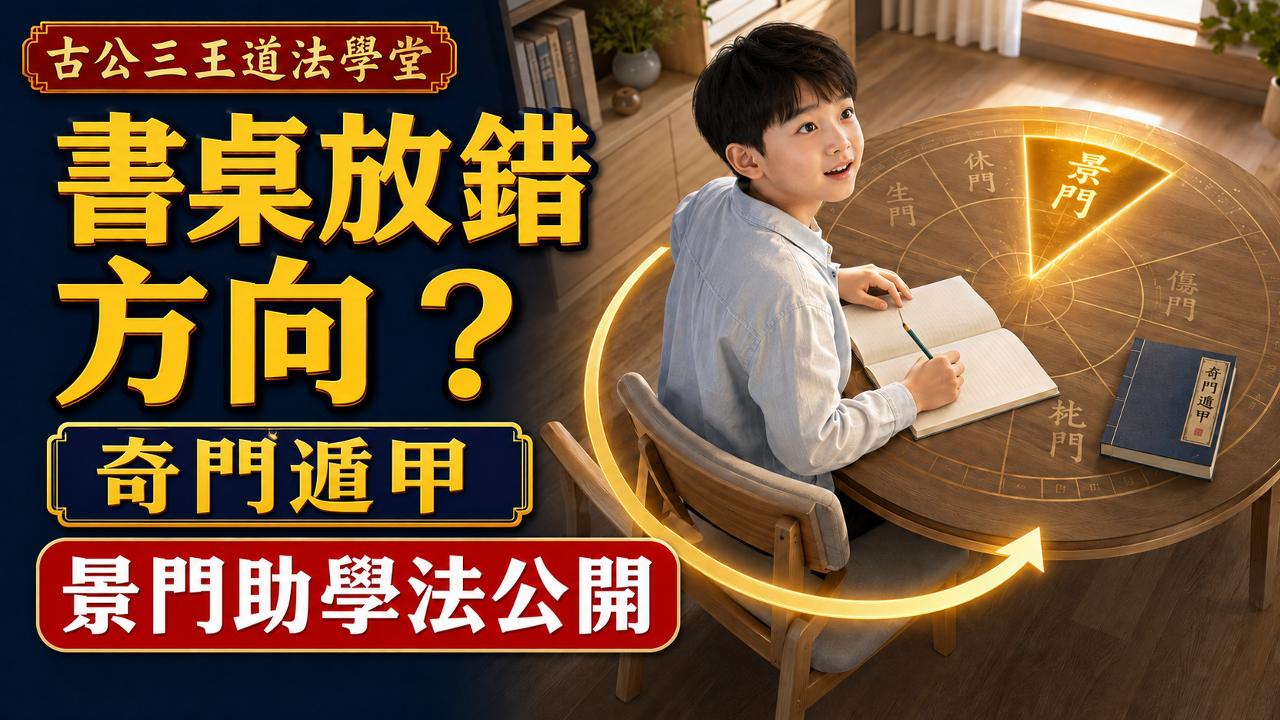 17 孩子读书总是不专心？用奇门遁甲找「景门方位」，换个方向学习更有效率！