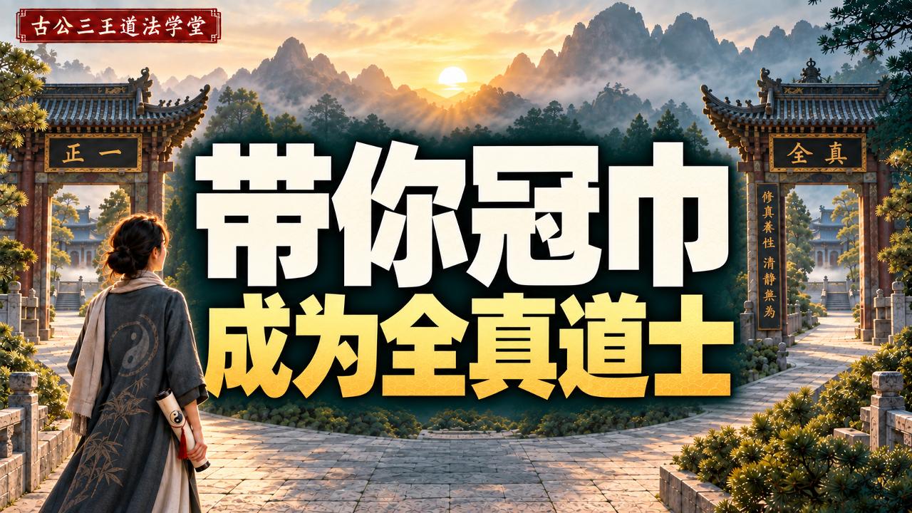 31 普通人如何成为全真道士？杨飞鸿博士带你入道，太清宫冠巾，成为全真道士