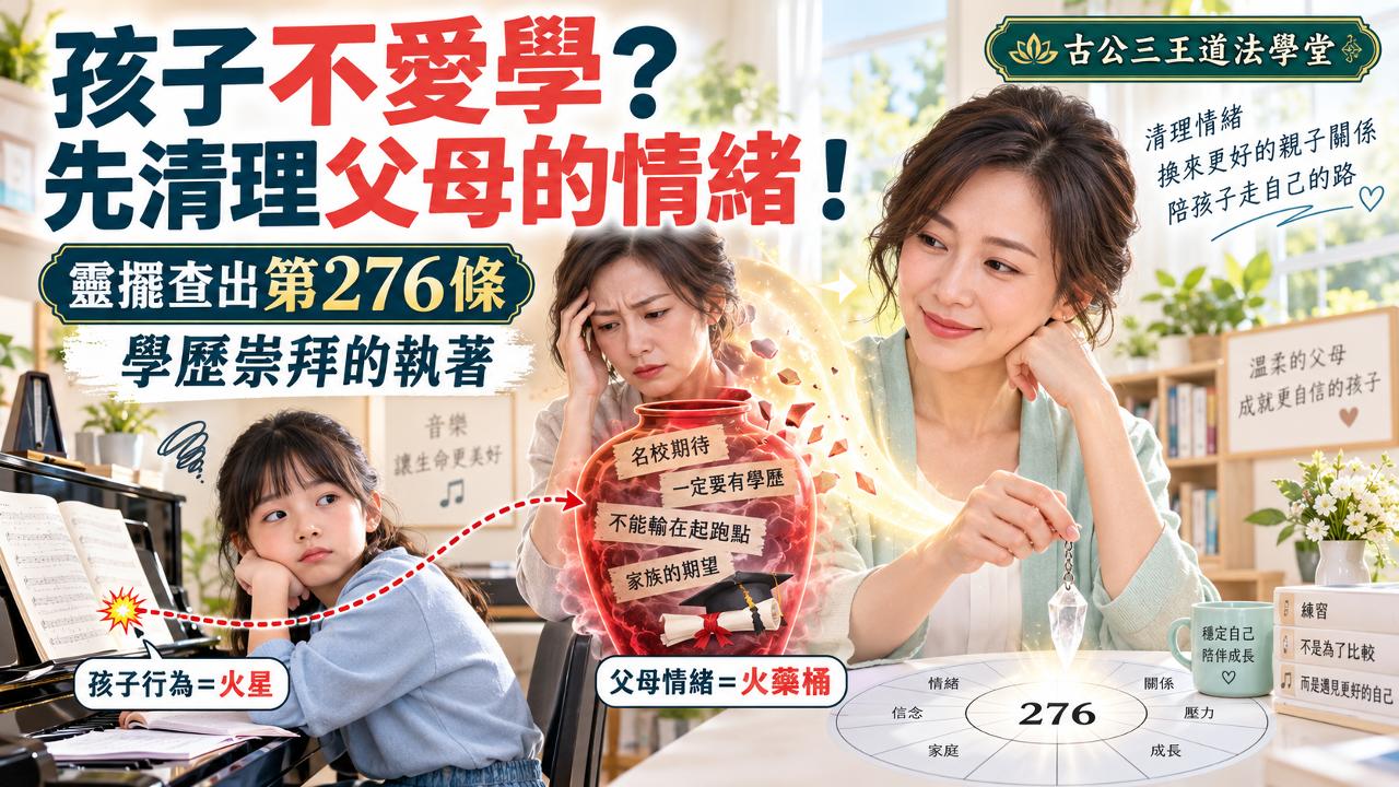 21 孩子不爱学习，为什么先要清理父母？灵摆查出第276条：学历崇拜的执着