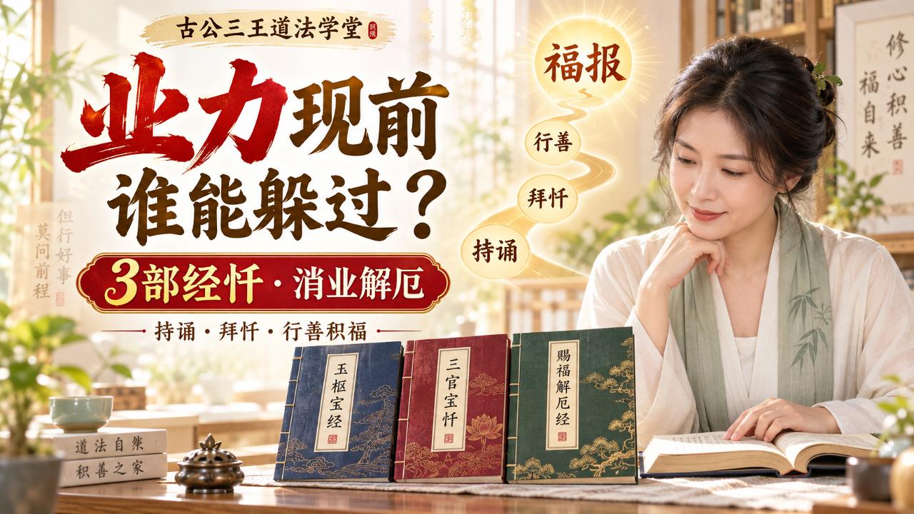 业力现前,谁也躲不过?道门3部经忏,教你忏悔、消业与解厄