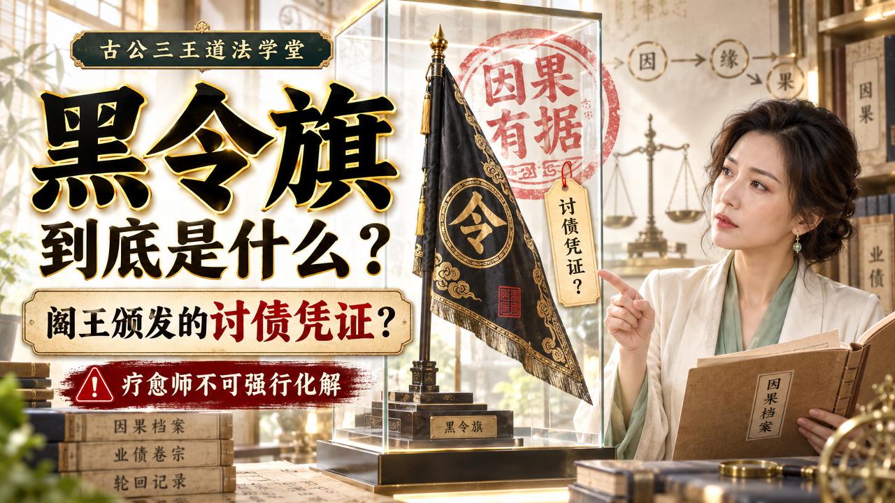 冤亲债主为何手持黑令旗?它不是普通旗,而是阎王准许讨债的凭证