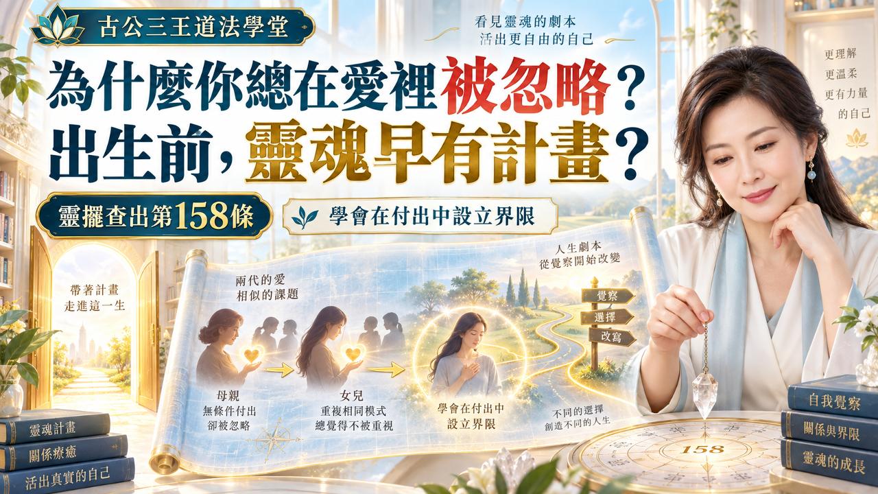 46 为什么你总在爱里被忽略?灵摆查出第158条:出生前,灵魂早已写下这段人